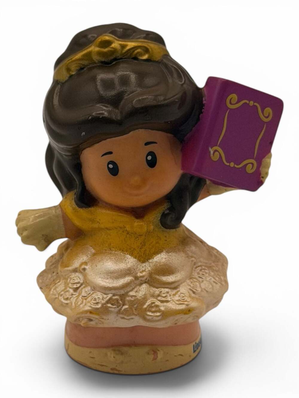 Fisher Price Little People Disney Princess Beauty Beast Belle Purple Book